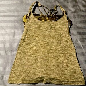 Lululemon strappy tank with bra